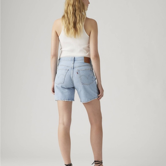 Levi's orange tag Women's Light Blue Jean Shorts - Picture 2 of 8